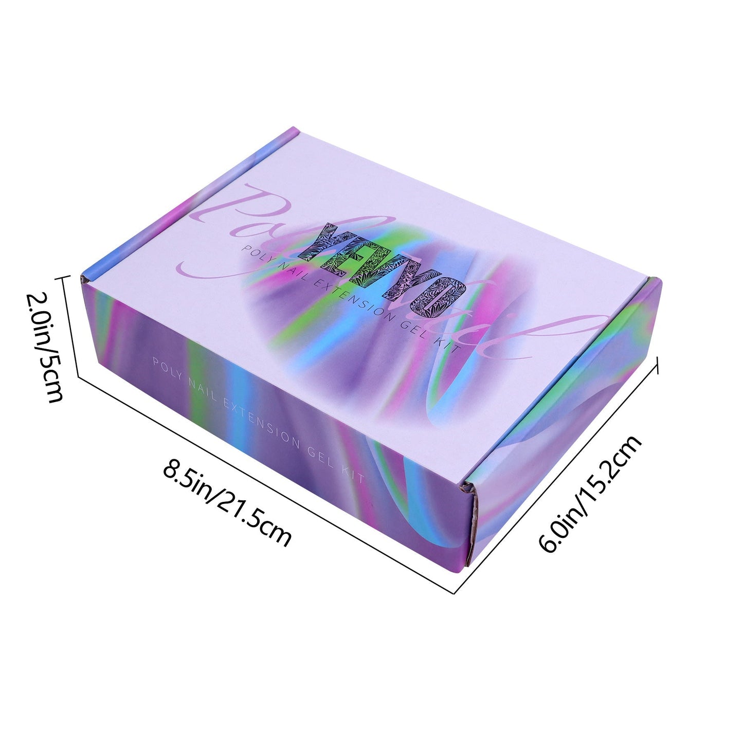 6 PCS Poly Gel Nail Kit with UV Lamp - MONLANE