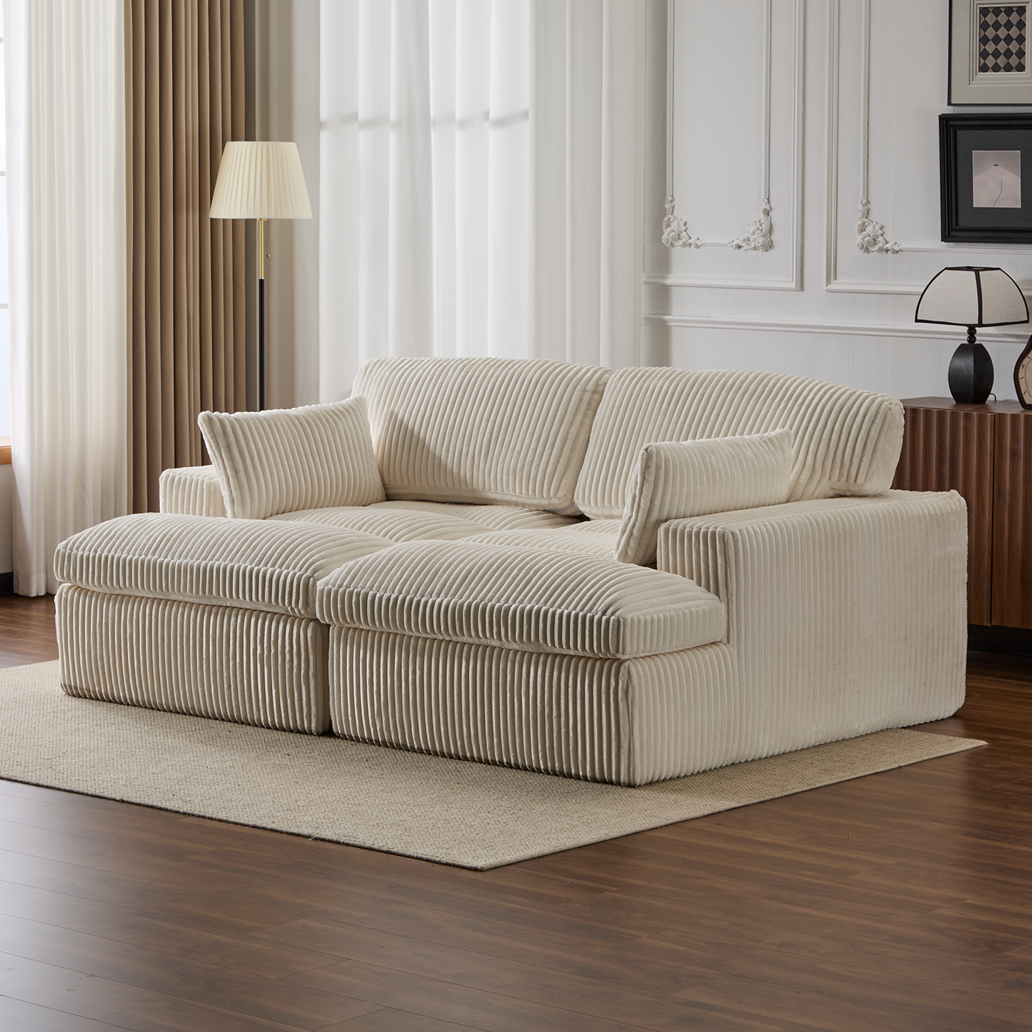 Double Chaise Indoor Lounge Chair