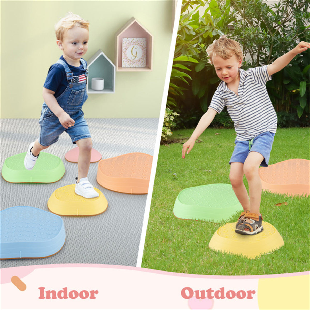 Kids Non-Slip Stepping Stones