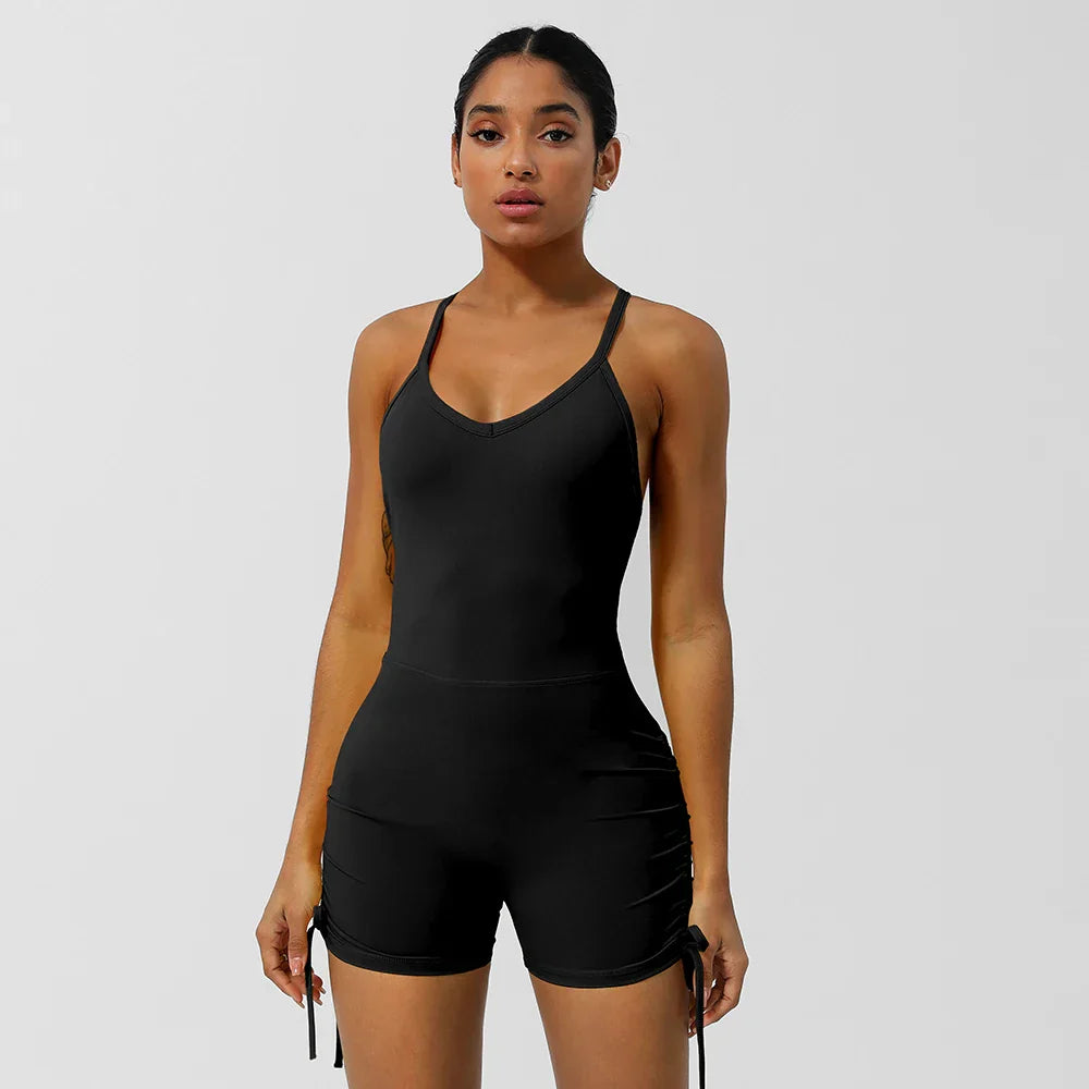 Yoga Jumpsuit Padded Set - MONLANE