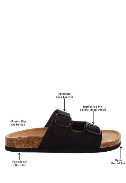 Gloriosa The Double Strap Slide Sandals