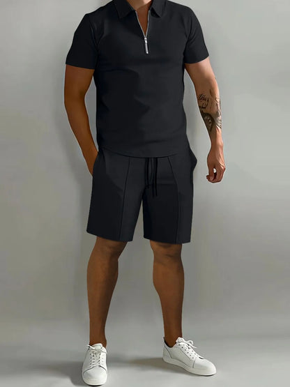 Short Sleeve Top and Shorts Men's Set - MONLANE