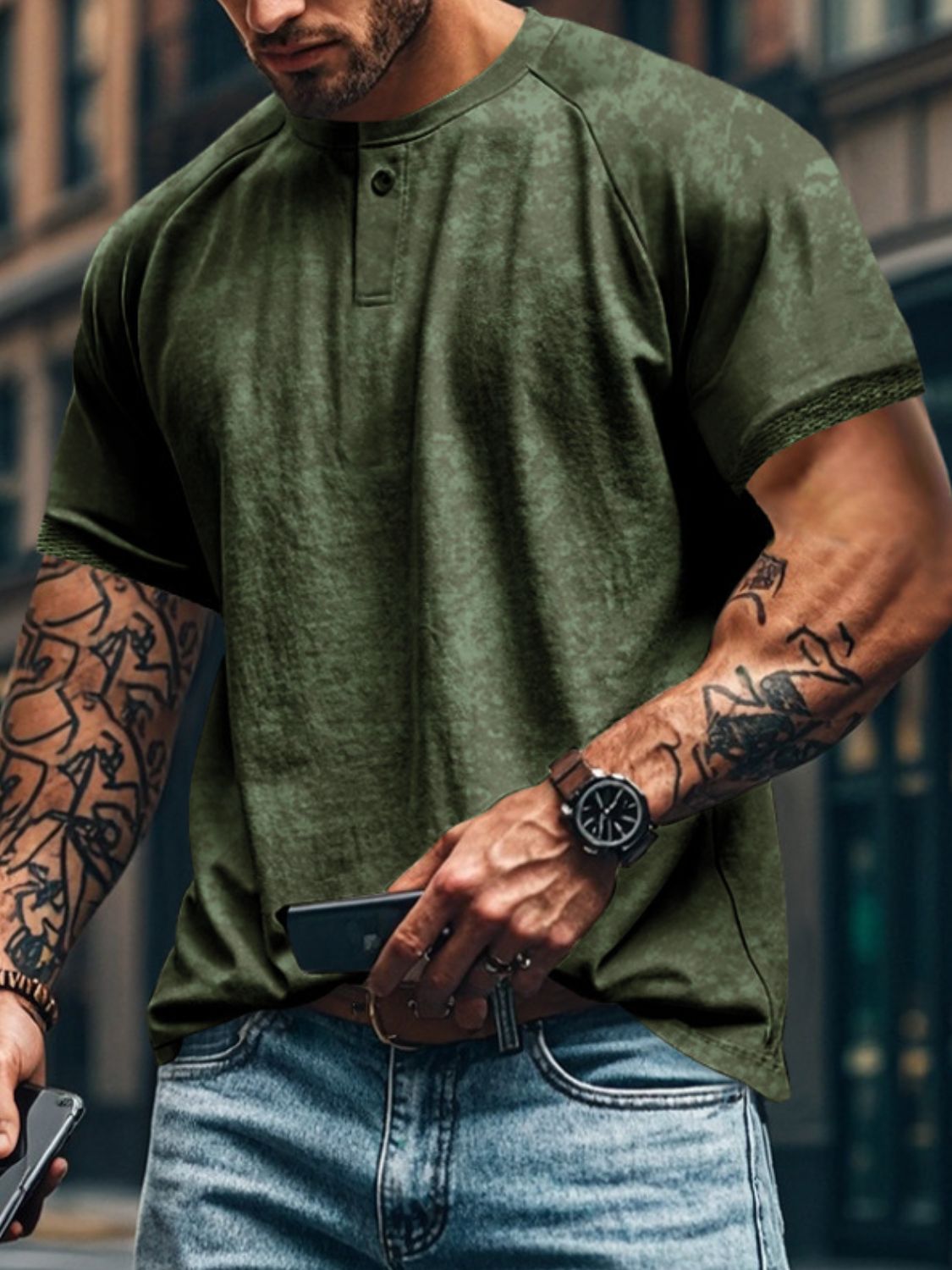 Men's Full Size Short Sleeve T-Shirt