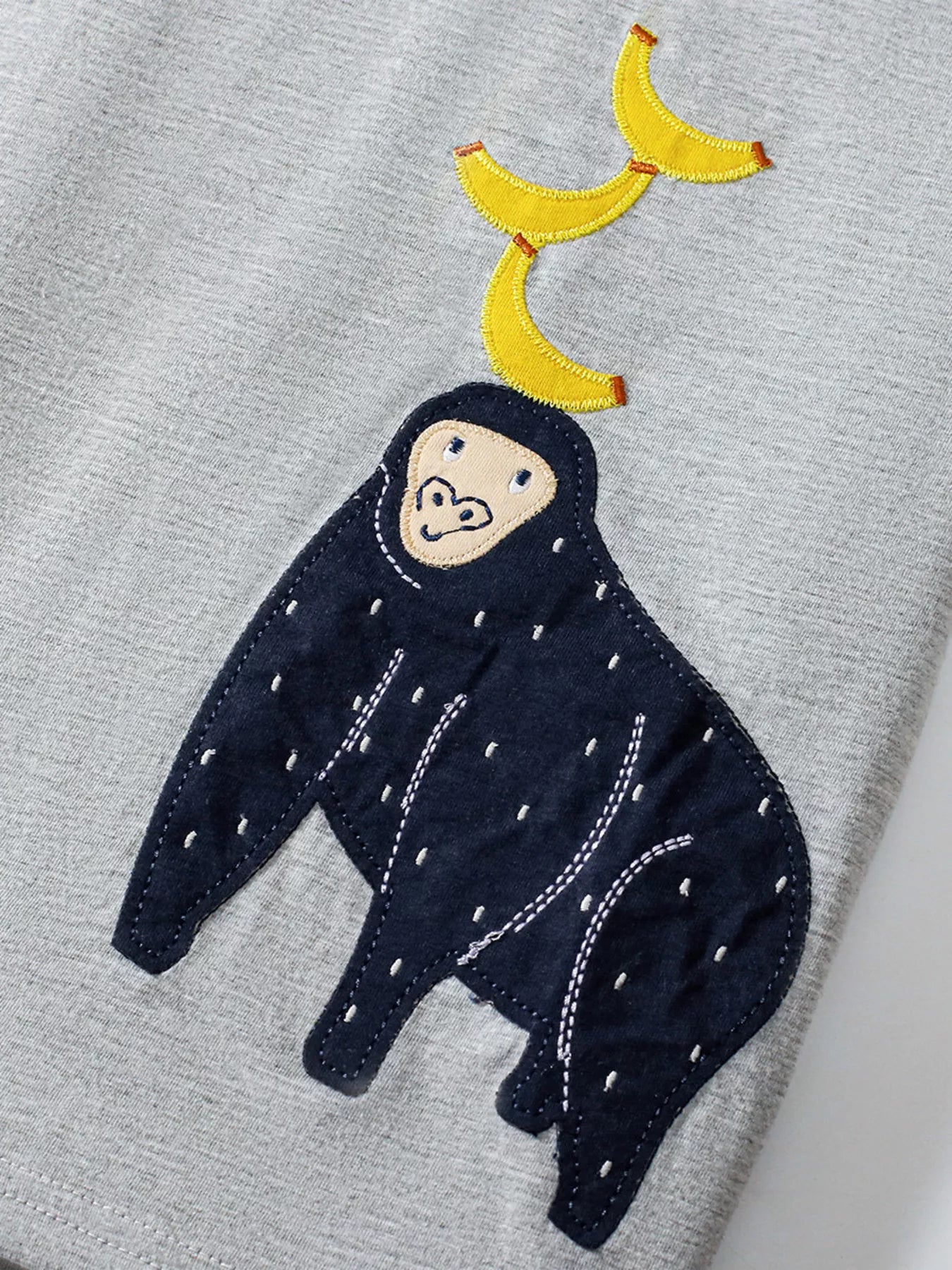Children's Orangutan Round Neck Tee and Shorts Set