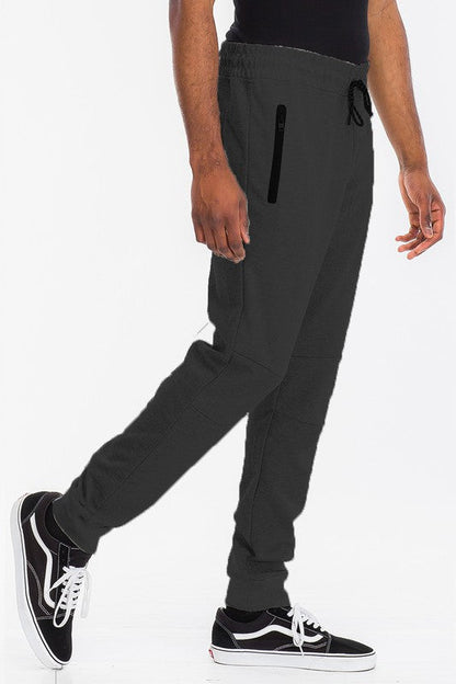 Mens Solid Heathered Jogger - MONLANE