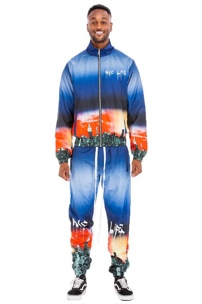 NYC & LA LIFE PRINT TRACK SUIT