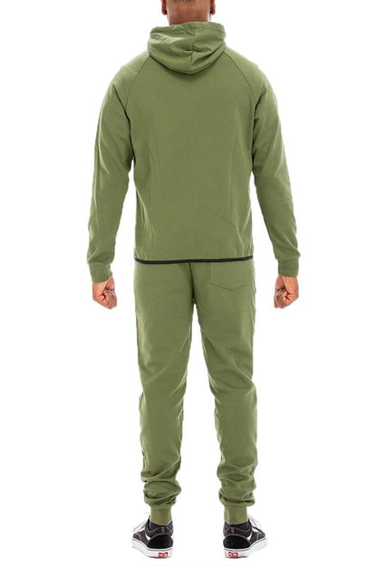 Mens Full Zip Sweat Set - MONLANE