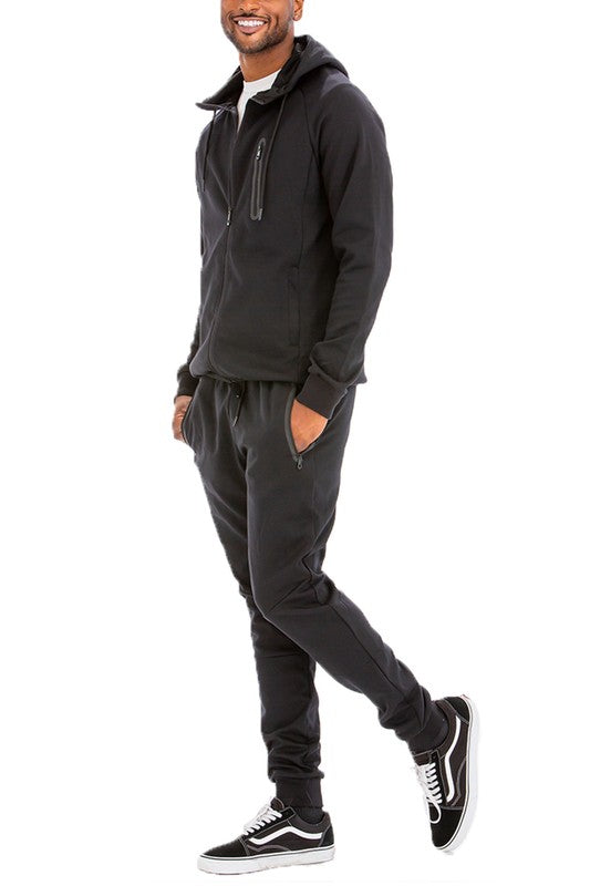 Mens Full Zip Sweat Set - MONLANE