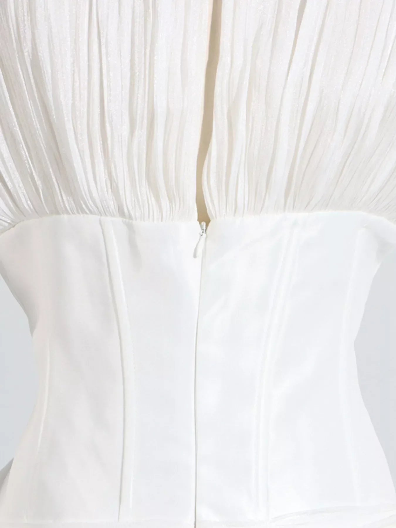 Ruffle Balloon Sleeve Mini Dress