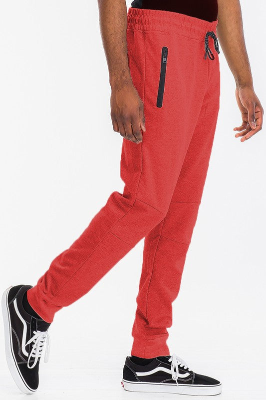 Mens Solid Heathered Jogger - MONLANE