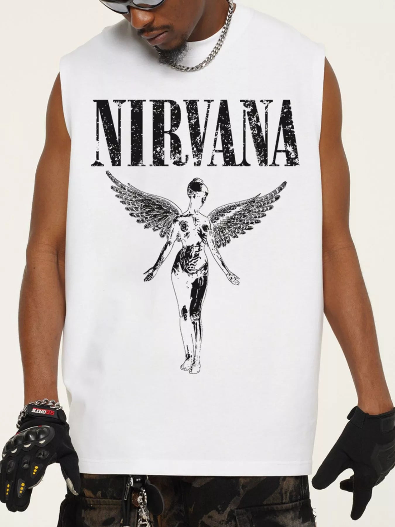 Men's Graphic Round Neck Tank