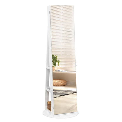 Jewelry Armoire with Full Length Mirror