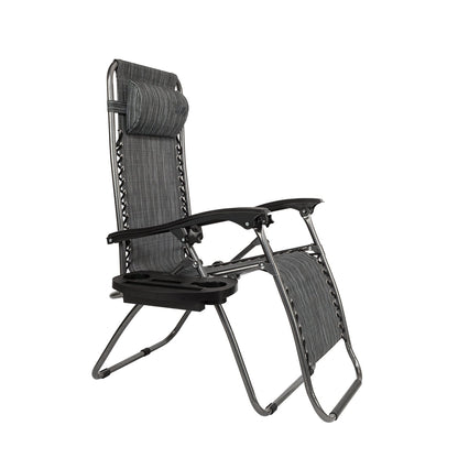 Patio Chairs with Pillow and Utility Tray