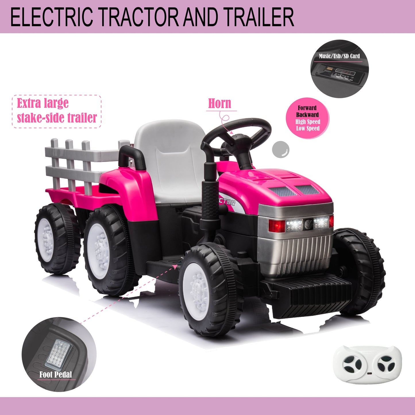 Battery-Powered Toy Tractor - MONLANE