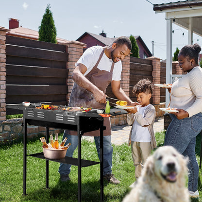 Portable Charcoal Grills for Outdoor BBQ, Foldable Kabob Barbecue Grill for Camping