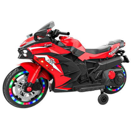 Kids Red Bluetooth Ride On Motorcycle - MONLANE