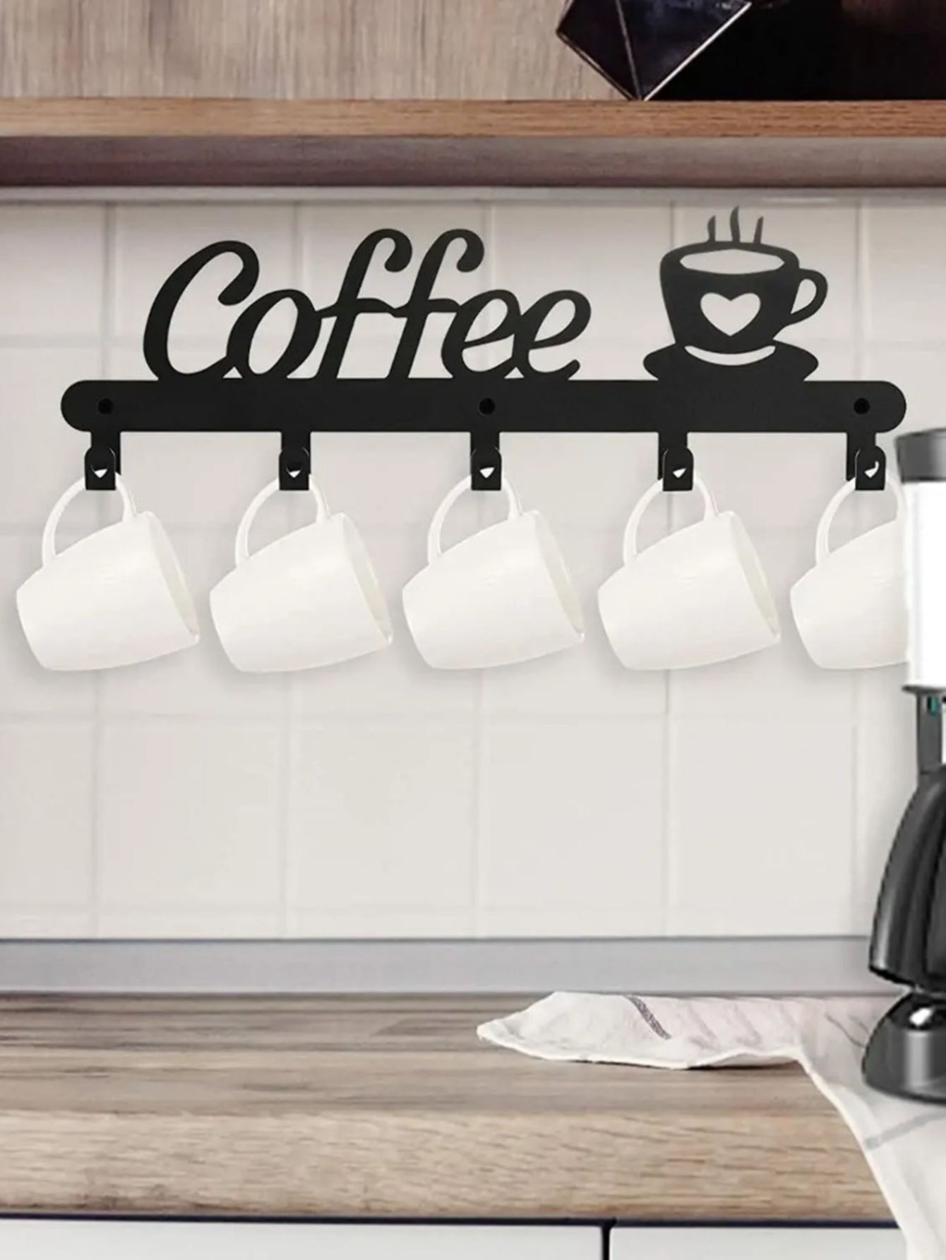 1pc Coffee Mug Holder Wall Mounted