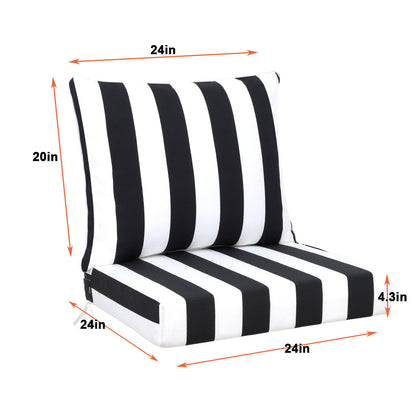 2 PCS Outdoor Deep Seat Patio Furniture