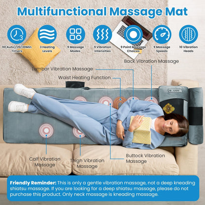 Full Body Electric Massage Mat with Heat - MONLANE
