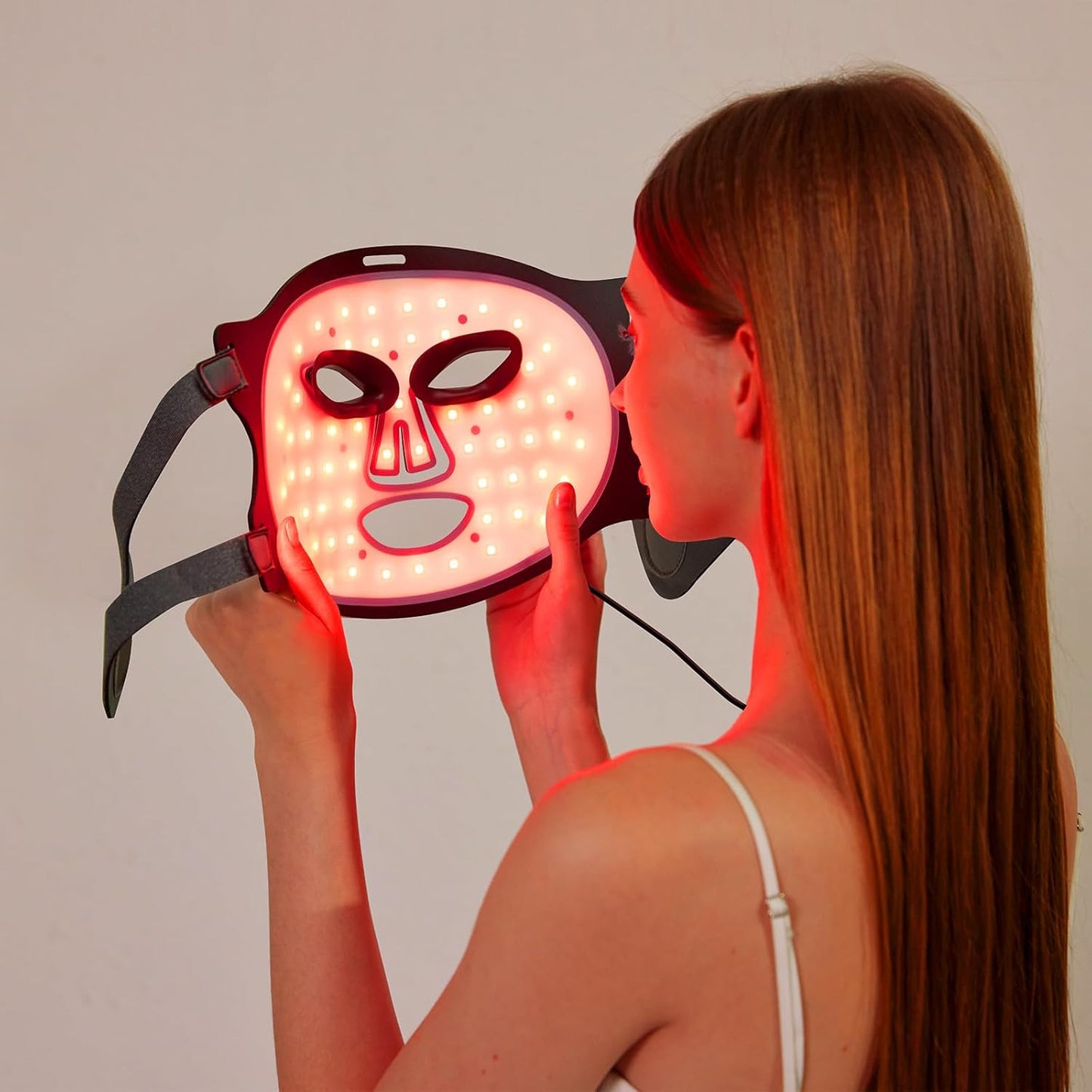 Cordless LED Face Mask for Wrinkle & Acne- Black
