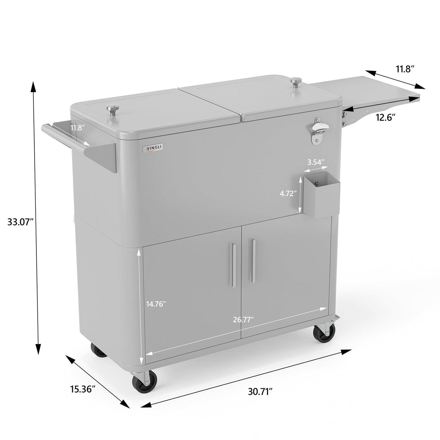 80QT COOLER CART