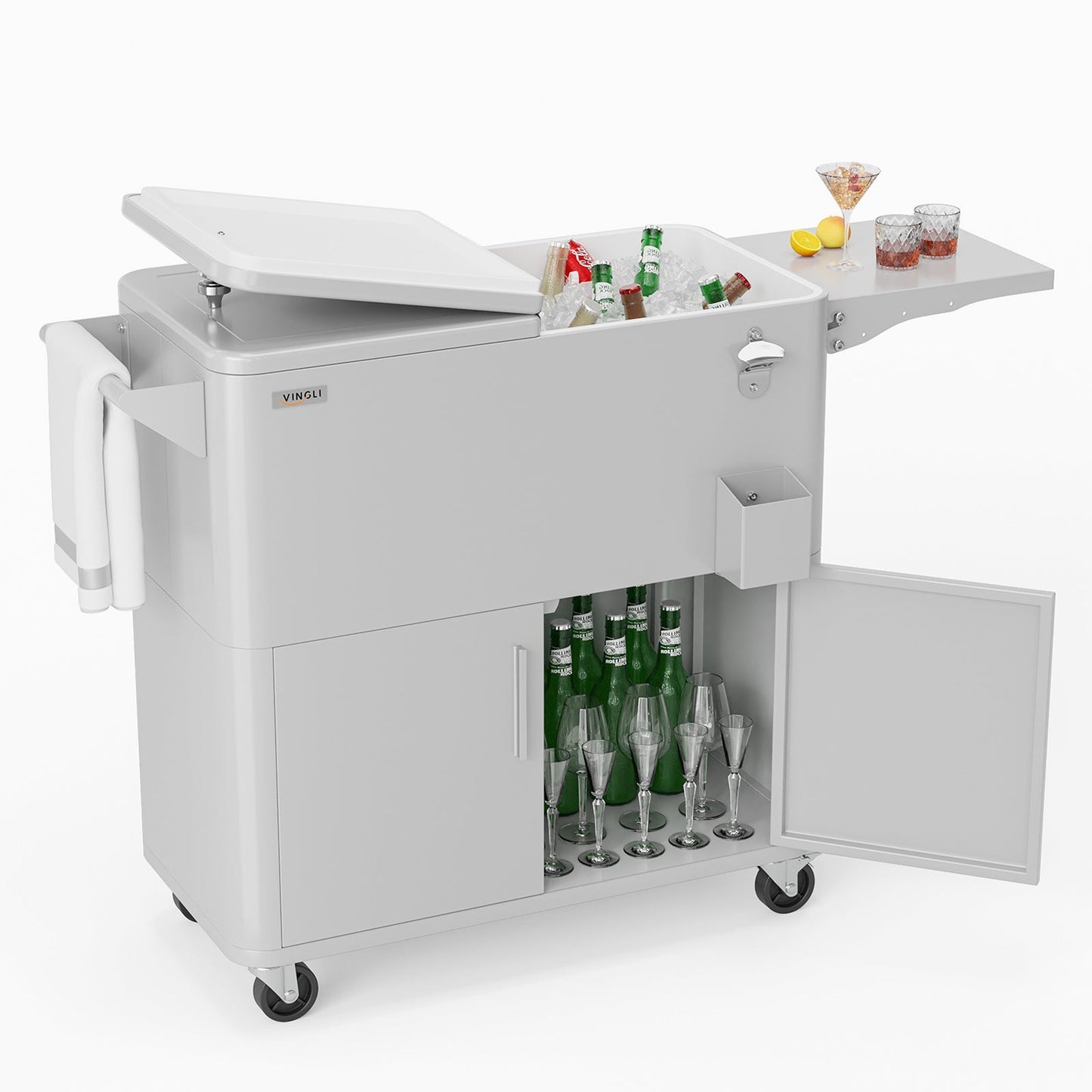 80QT COOLER CART