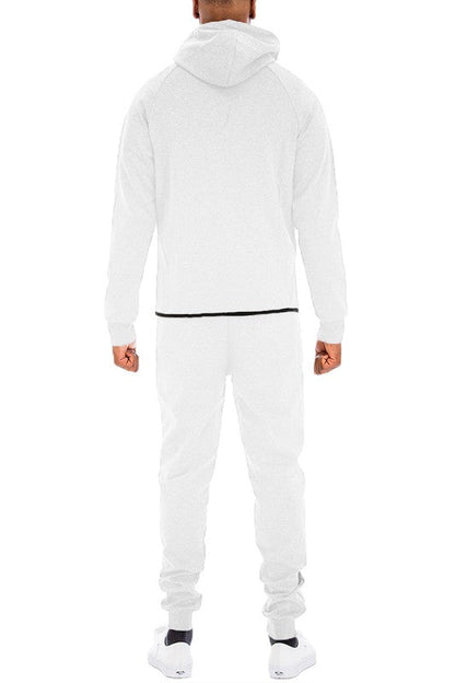 Men's Full Zip Sweat Pant Sweat Set - MONLANE