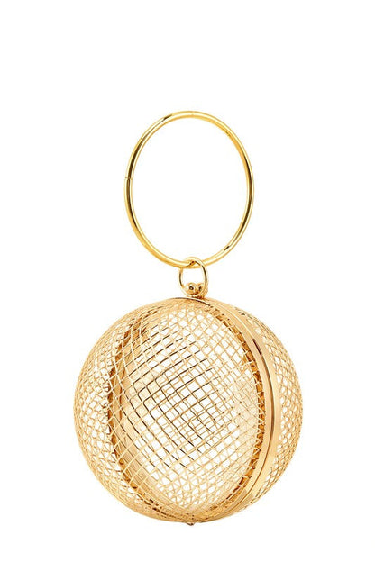 Metal Cage Ball Shape Clutch