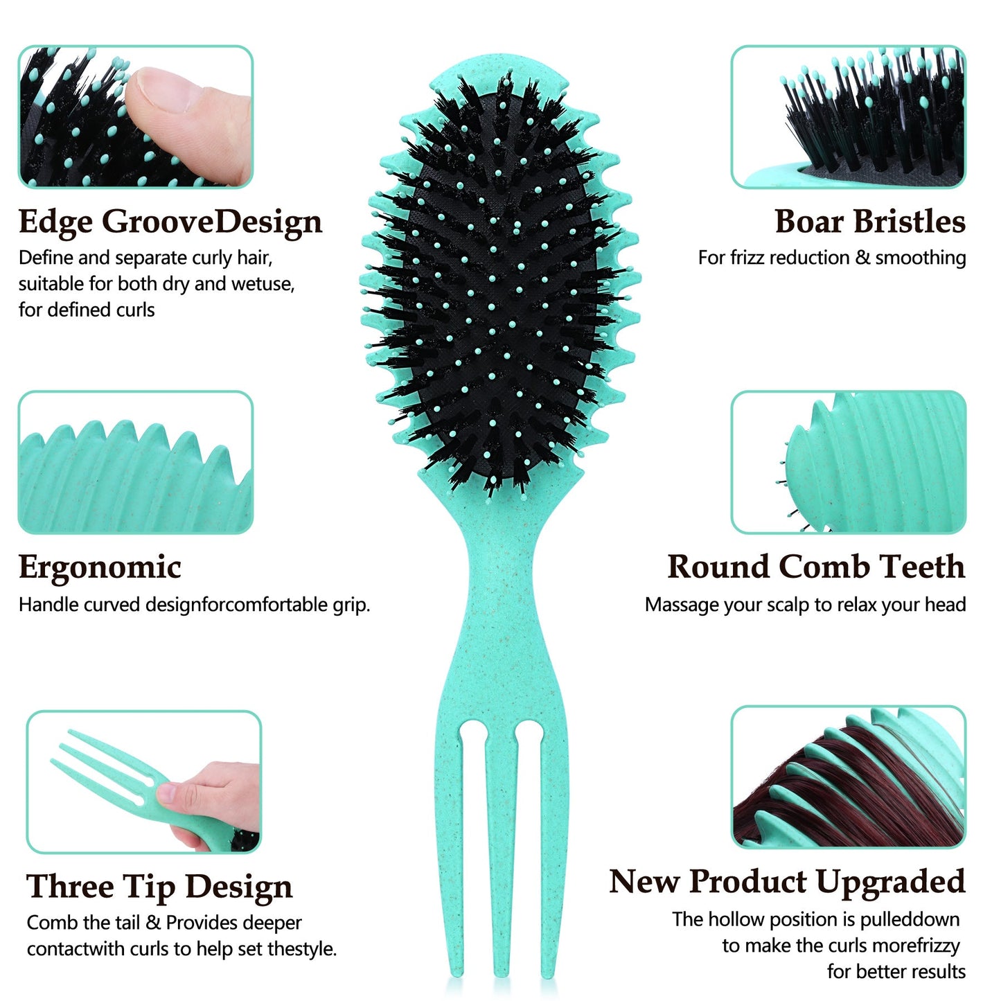 Curl Defining Hair Brush- Blue