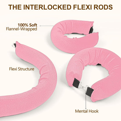 Overnight Heatless Hair Curler-Pink