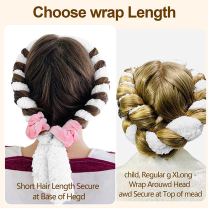 Satin Heatless Hair Curler-White