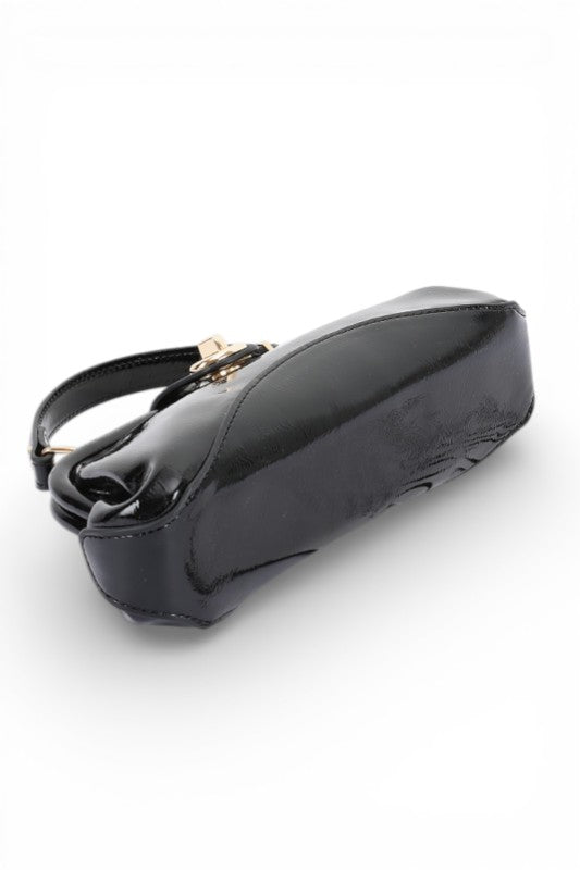Push Lock Top Handle Convertible Clutch