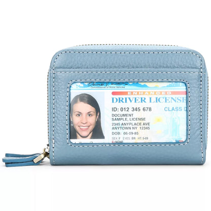 Leather Card Case with ID Window