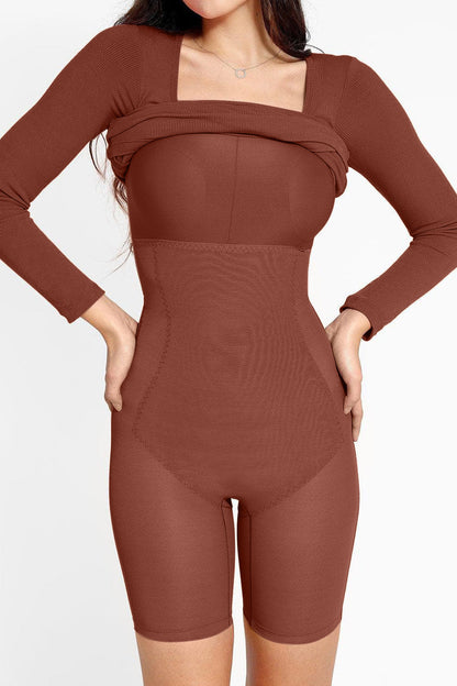 Full Size Built-In Shapewear Dress - MONLANE