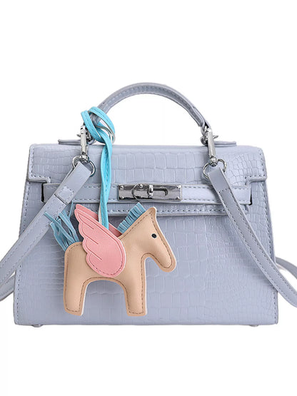 Crocodile Embossed Mini Crossbody Bag