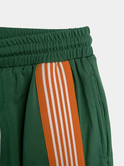 Striped Top and Drawstring Pants Set