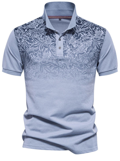 Men's Printed Short Sleeve Polo