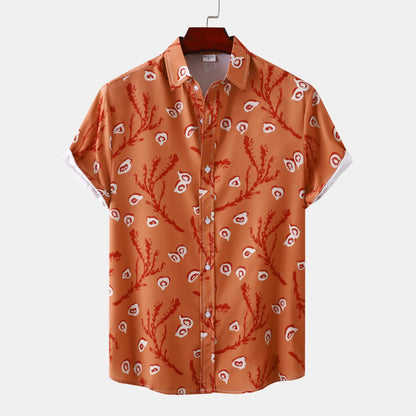 Printed Plus Size Button-Up Shirt