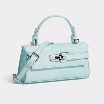 Crocodile Embossed Crossbody Bag