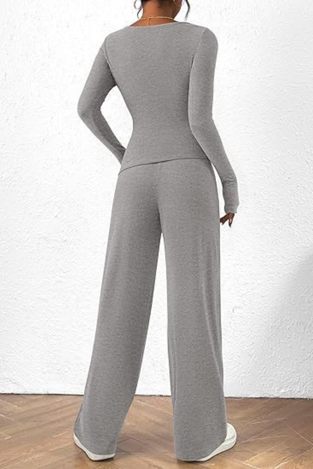 Long Sleeve Top Pants Set - MONLANE