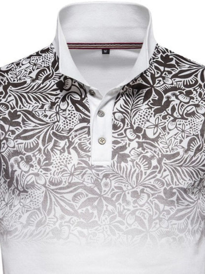 Men's Printed Short Sleeve Polo