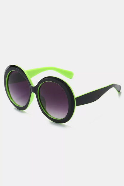 Oversized Round Frame Fashion Sunglasses