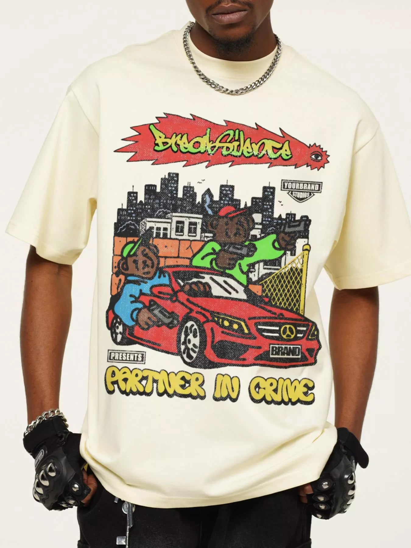 Men's Graphic Crew Neck T-Shirt