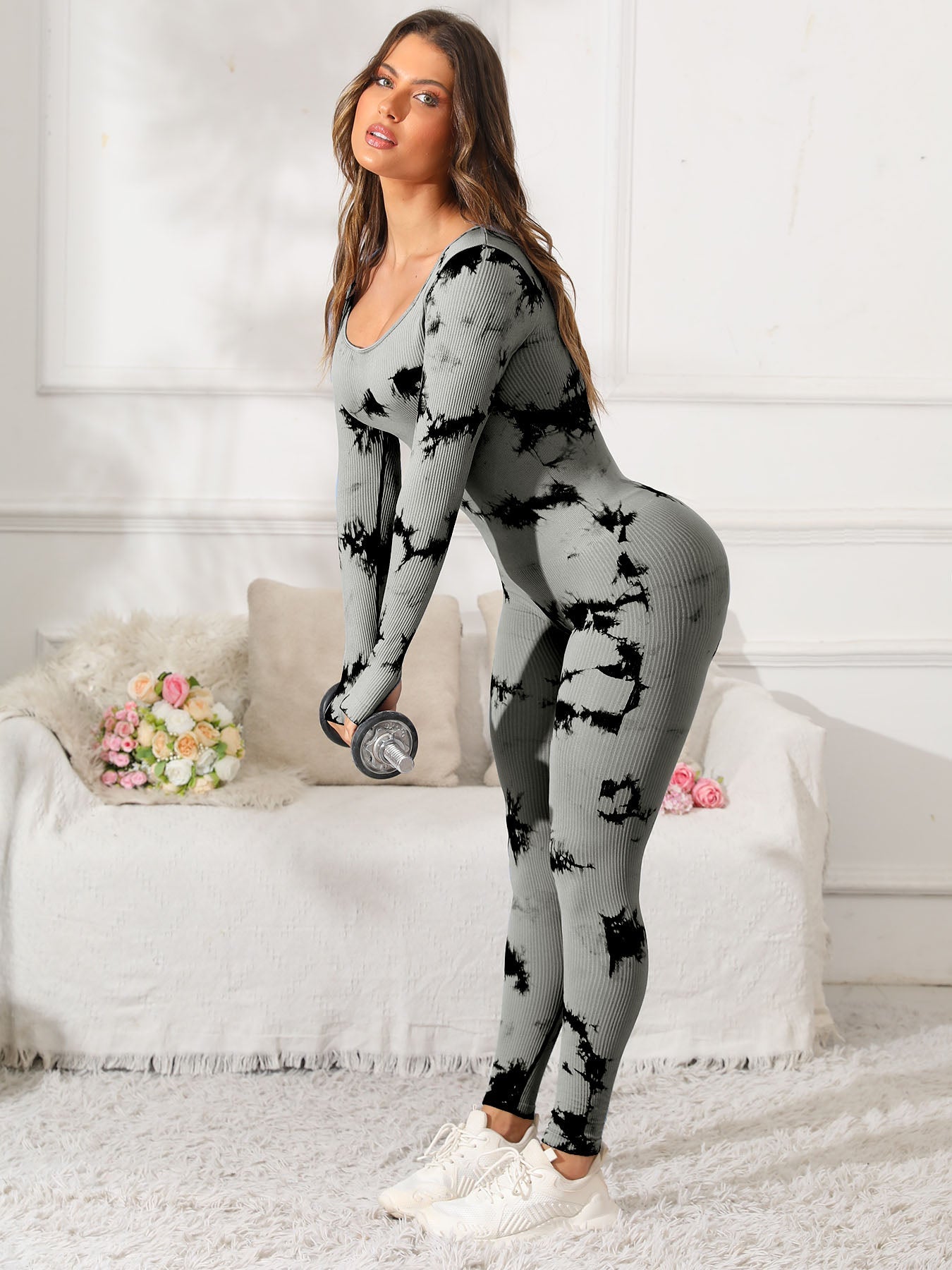 Long Sleeve Active Jumpsuit - MONLANE