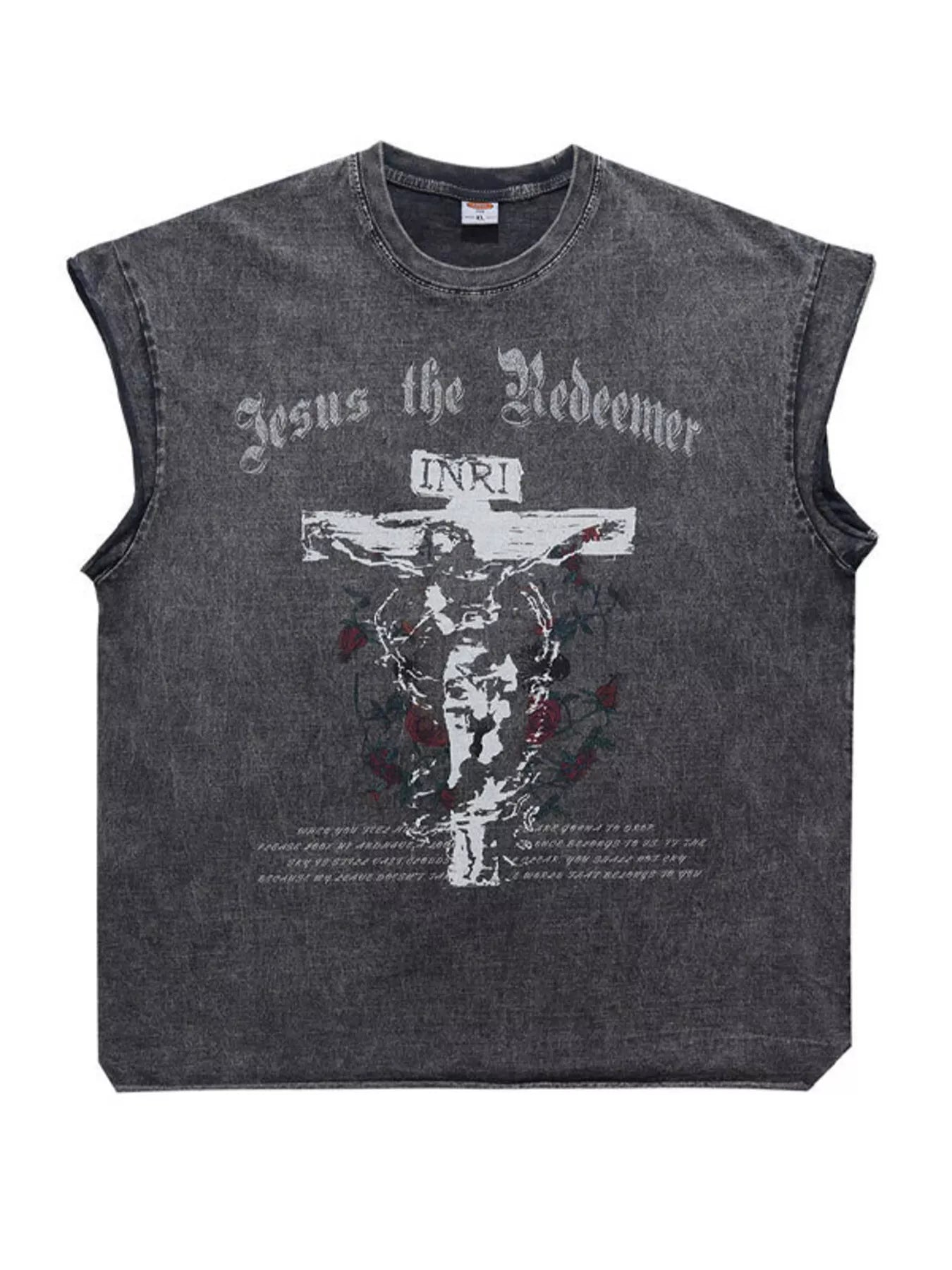 Men's Graphic Round Neck Tank Top