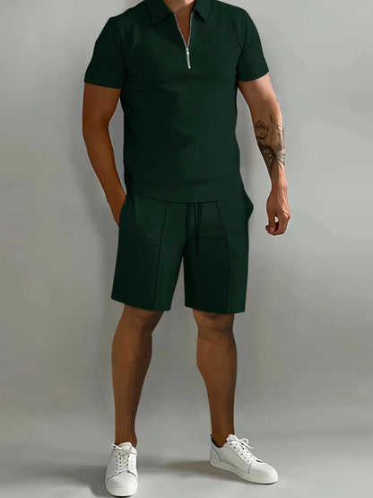 Short Sleeve Top and Shorts Men's Set - MONLANE
