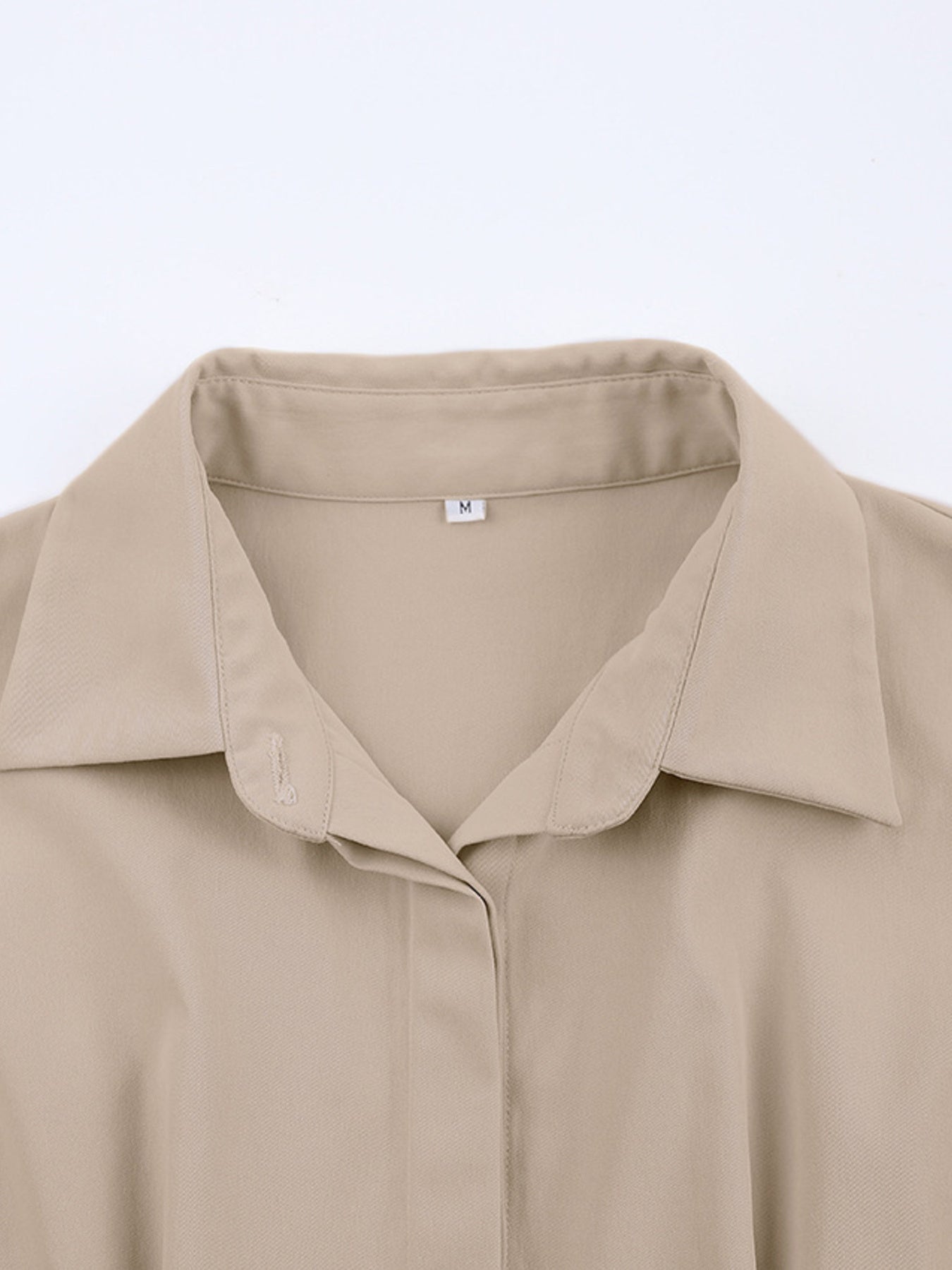 Button Up Long Sleeve Shirt Dress