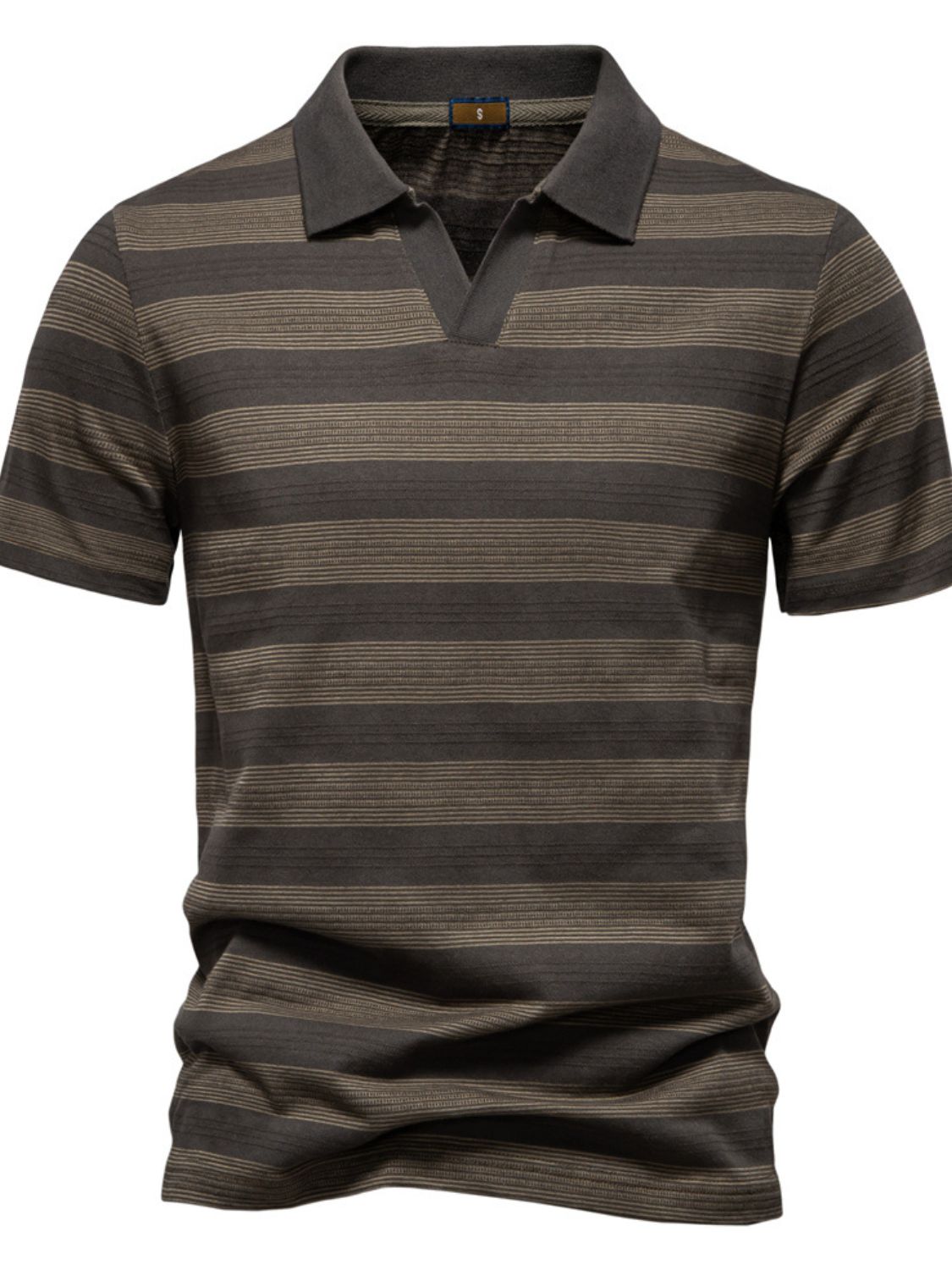 Men's Contrast Striped Polo