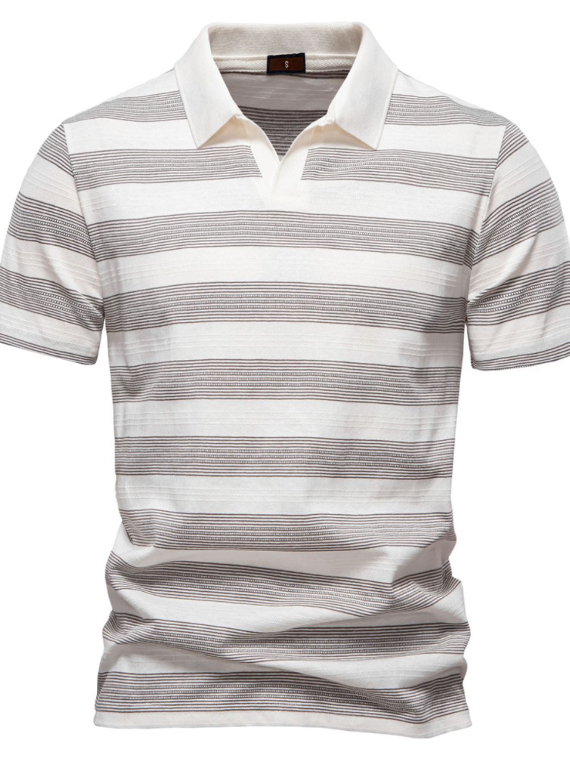 Men's Contrast Striped Polo