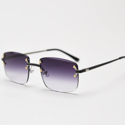 Rimless Gradient Tinted Sunglasses